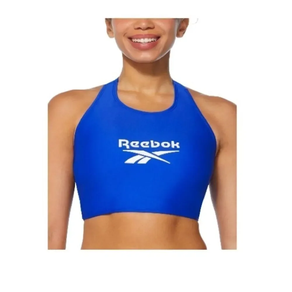 REEBOK Women's High-Neck T-Back Bikini Top, swim top